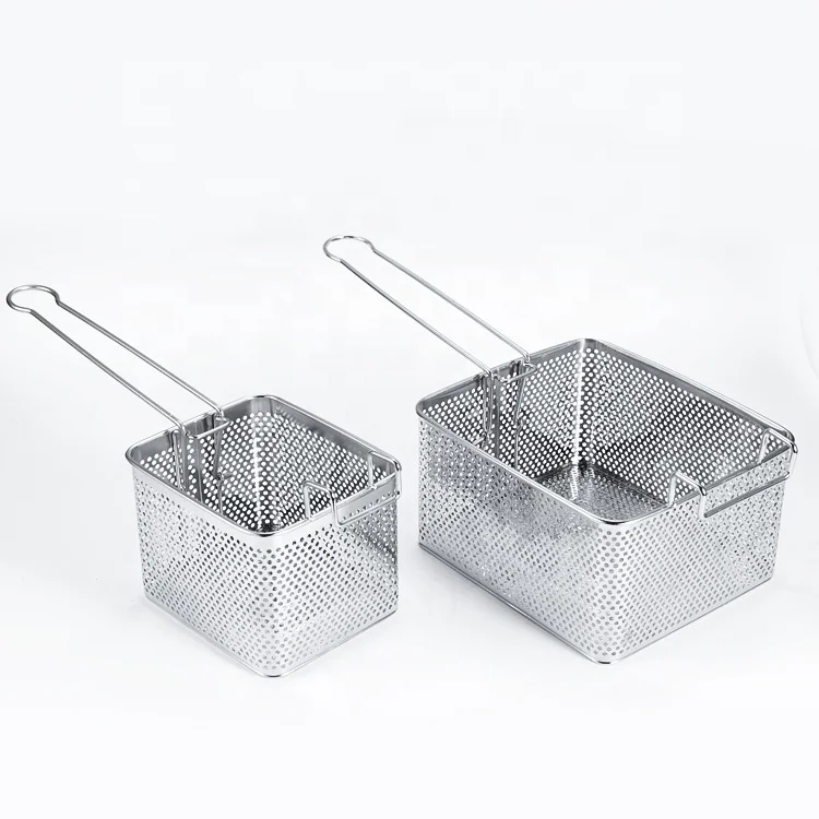 Hotel Kitchen Equipment Non-stick Rectangle Commercial Iron Fryer Basket French Fries Wire Mesh Deep Fry Basket
Hotel Kitchen Equipment Non-stick Rectangle Commercial Iron Fryer Basket French Fries Wire Mesh Deep Fry Basket
