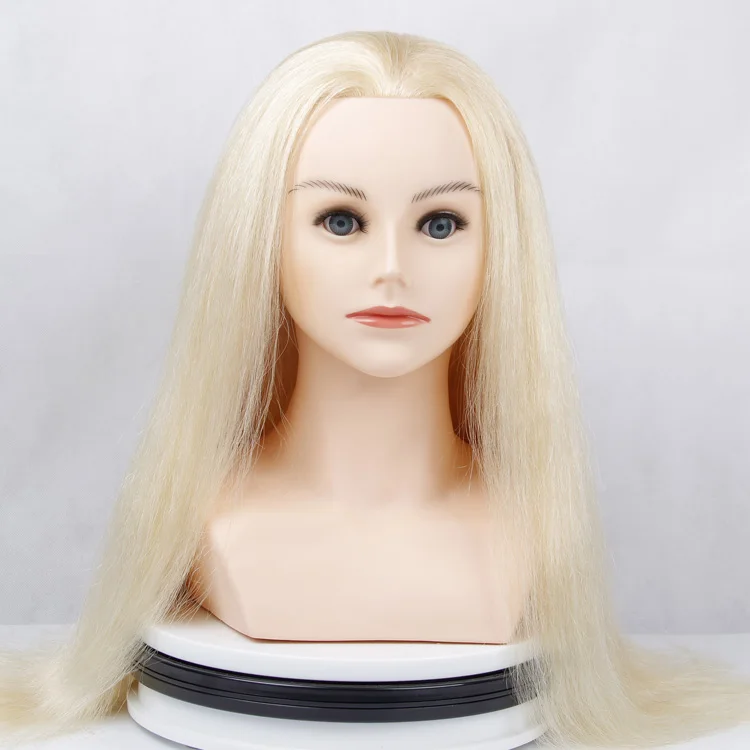 613# Blonde Color 100% Real Human Hair Hairdresser Training Head With Shoulder, 613 blonde
613# Blonde Color 100% Real Human Hair Hairdresser Training Head With Shoulder, 613 blonde