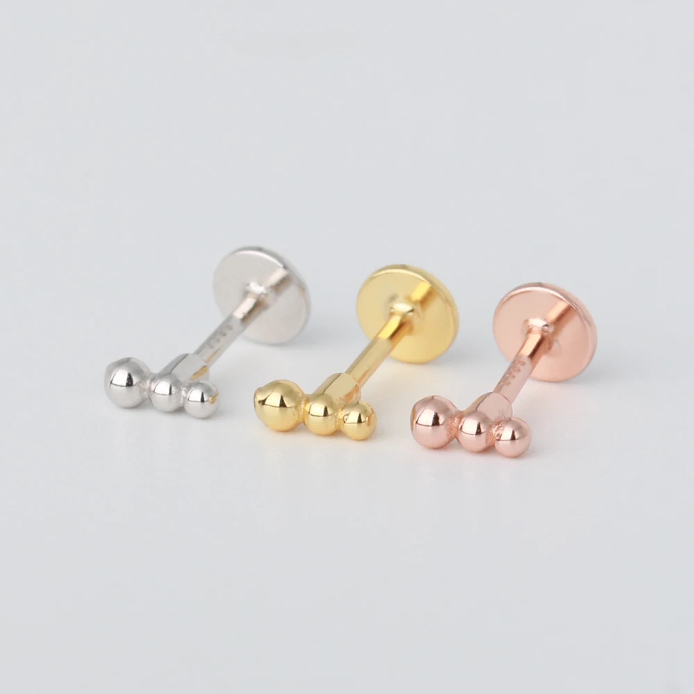 Best Selling Fashion Jewelry Gold Plated Tiny Ball Flat Back Earrings Silver 925 Cartilage Helix Daith Conch Tragus Stud Earring
Best Selling Fashion Jewelry Gold Plated Tiny Ball Flat Back Earrings Silver 925 Cartilage Helix Daith Conch Tragus Stud Earring