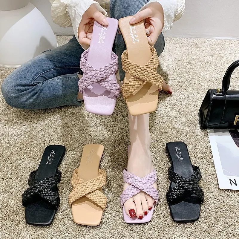 2021 Cheap Trendy Designer PU Leather Braided Flat Sandals for Women and Ladies Luxury Fashion Woven Summer Beach Sandals, 3 colors
2021 Cheap Trendy Designer PU Leather Braided Flat Sandals for Women and Ladies Luxury Fashion Woven Summer Beach Sandals, 3 colors