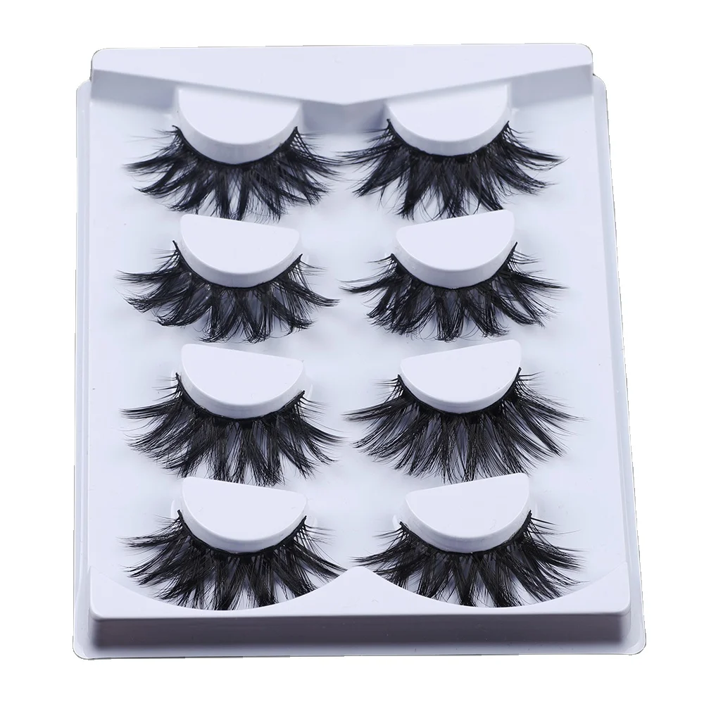 FX-S96 Wholesale Handmade Natural False 3D Faux Mink Lashes Retail Pack Black Cotton Band Synthetic Mink False Eyelashes 4 Pairs
FX-S96 Wholesale Handmade Natural False 3D Faux Mink Lashes Retail Pack Black Cotton Band Synthetic Mink False Eyelashes 4 Pairs