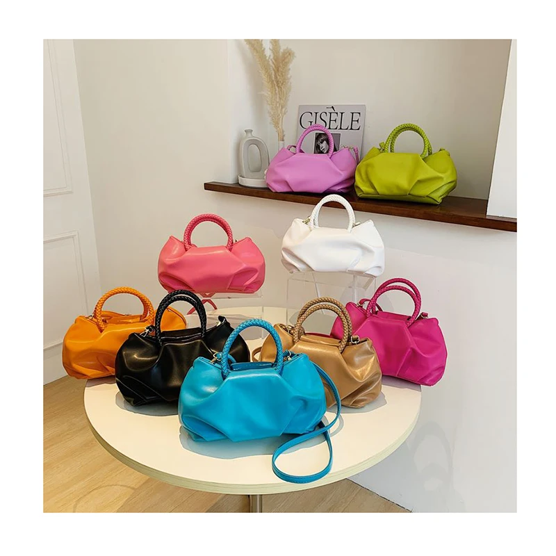 Rope Handle Small Pleated PU Leather Crossbody Bags Candy Color Shoulder Tote Bags Trendy Purses and Handbags For Women Bolsas
Rope Handle Small Pleated PU Leather Crossbody Bags Candy Color Shoulder Tote Bags Trendy Purses and Handbags For Women Bolsas