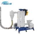 Vertical dewater machine for plastic flakes waste recycling