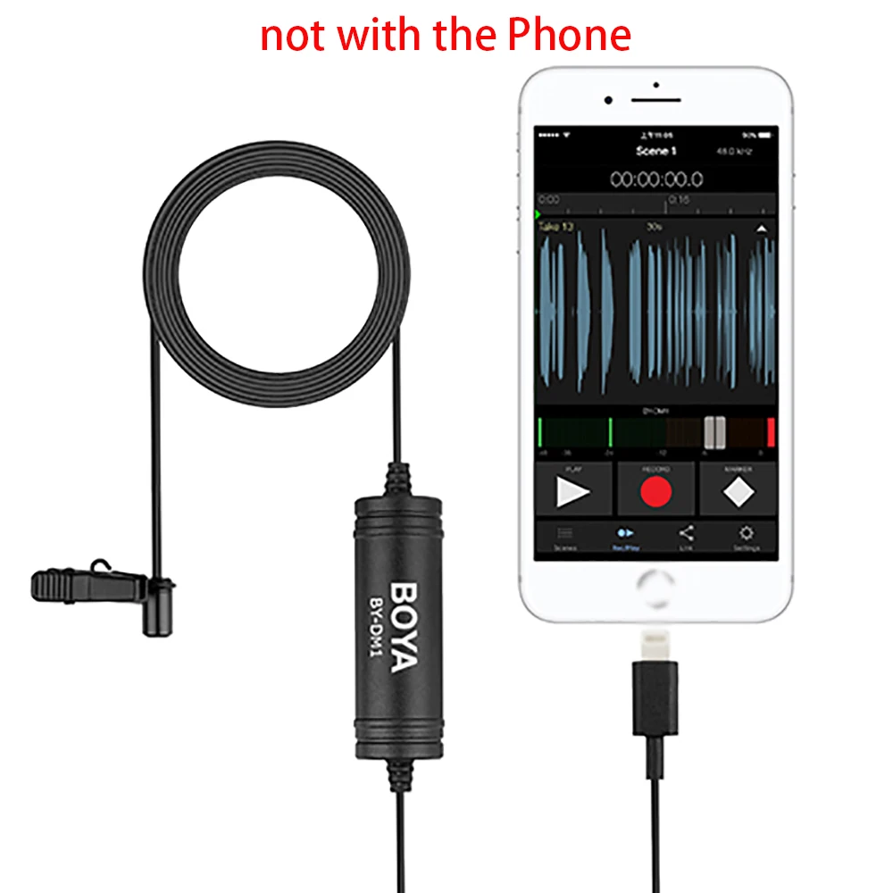BOYA BY-DM1 Headset Microphone For iPhone Digital Lavalier Microphone for device for Lightning connector recording studio mic
BOYA BY-DM1 Headset Microphone For iPhone Digital Lavalier Microphone for device for Lightning connector recording studio mic