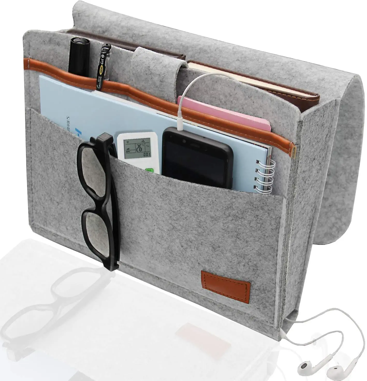 HUAYI Bedside Caddy Sofa Bed Hanger Organizer Thick Felt Non-Slip Bedside Bag for Book Magazines Remote Control Cell Phone
HUAYI Bedside Caddy Sofa Bed Hanger Organizer Thick Felt Non-Slip Bedside Bag for Book Magazines Remote Control Cell Phone