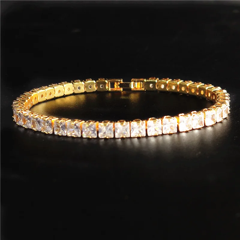 High Quality Real Gold Plating Round Cut Cubic Zircon Tennis Chain Bracelet Full Crystal Diamond Hip Hip Bracelet
High Quality Real Gold Plating Round Cut Cubic Zircon Tennis Chain Bracelet Full Crystal Diamond Hip Hip Bracelet