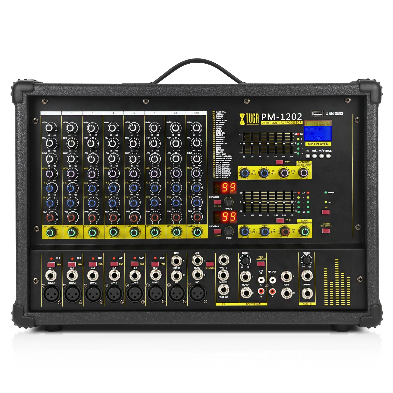 Xtuga New Arrival hHgh Pro Audio PM1202 Powered Audio Mixer Amplifier Professional Audio Amplifiers
Xtuga New Arrival hHgh Pro Audio PM1202 Powered Audio Mixer Amplifier Professional Audio Amplifiers