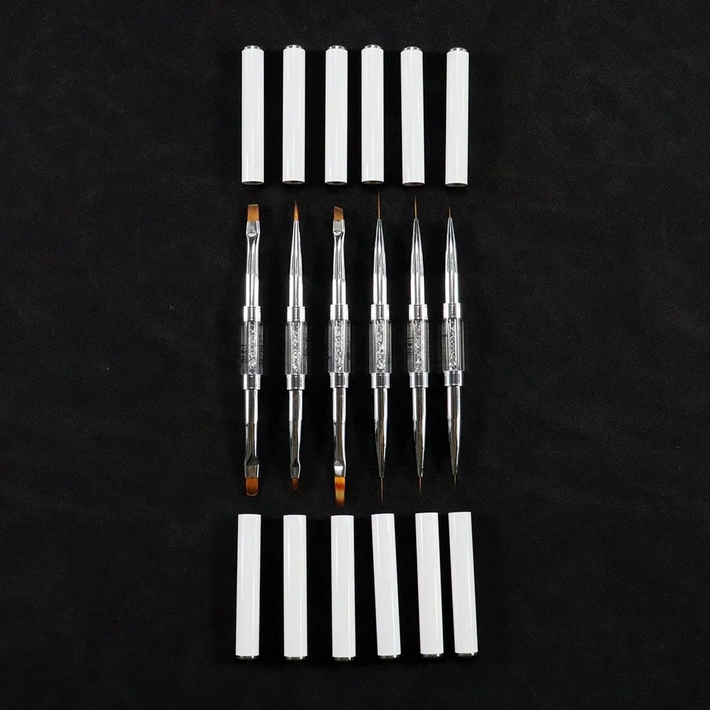 2023 Hot Selling 6PCS Nail Brush Set double-end Brush Nylon Hair nail art brush set
2023 Hot Selling 6PCS Nail Brush Set double-end Brush Nylon Hair nail art brush set