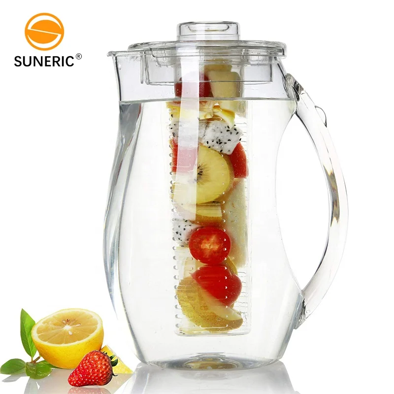 2.5L Acrylic Pitcher Fruit Flavor Infusion Filter Bottle Infusion Water Pitcher With Lid, Transparent, red, blue, green
2.5L Acrylic Pitcher Fruit Flavor Infusion Filter Bottle Infusion Water Pitcher With Lid, Transparent, red, blue, green