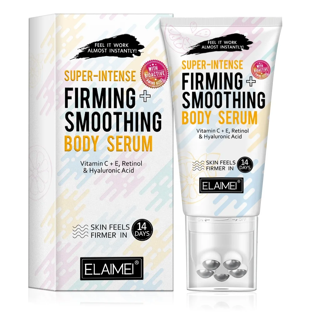 ELAIMEI Rolling Ball Slimming Cream is rich in vitamin C and E retinol and hyaluronic acid super firming + smoothing the body
ELAIMEI Rolling Ball Slimming Cream is rich in vitamin C and E retinol and hyaluronic acid super firming + smoothing the body