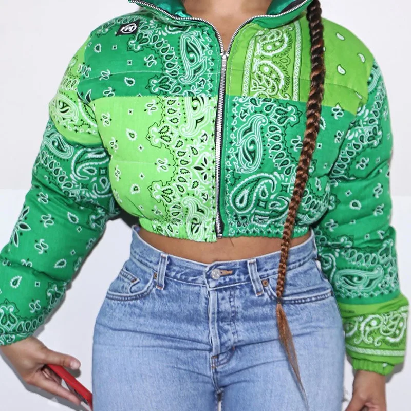 2020 Fashion Casual Printed Cropped Women'S Jacket Winter Bubble Down Coats Woman Zip Ladies Long Sleeve Puffer Coat
2020 Fashion Casual Printed Cropped Women'S Jacket Winter Bubble Down Coats Woman Zip Ladies Long Sleeve Puffer Coat