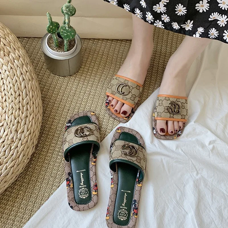 Summer 2021 new fashion slippers sandals wholesale women's beach shoes, Green orange
Summer 2021 new fashion slippers sandals wholesale women's beach shoes, Green orange