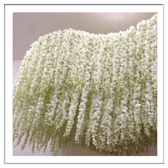 Wholesale Artificial hanging wisteria silk flower length 120cm for wedding decoration
Wholesale Artificial hanging wisteria silk flower length 120cm for wedding decoration