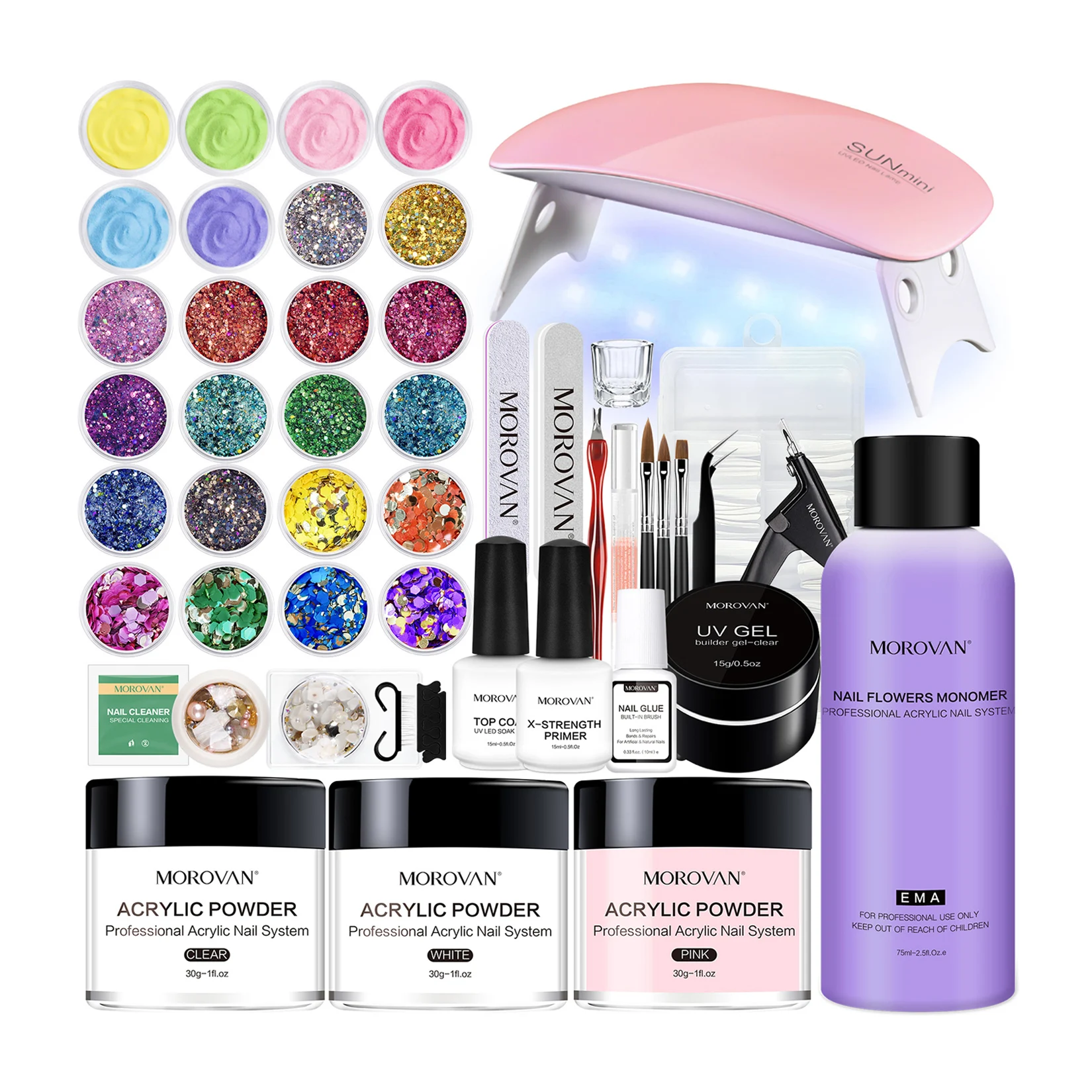 Morovan home use drop shipping acrylic nail art wholesale full set uv gel acrylic nail kits
Morovan home use drop shipping acrylic nail art wholesale full set uv gel acrylic nail kits