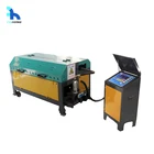 Small zero error mechanical type automatic rebar steel wire straightening and cutting machine with track frame