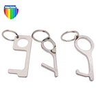 Key Long Manufacturer Wholesale Fashionable Promotion Metal Key Holder Long Shopping Cheap No Touch Key Chain