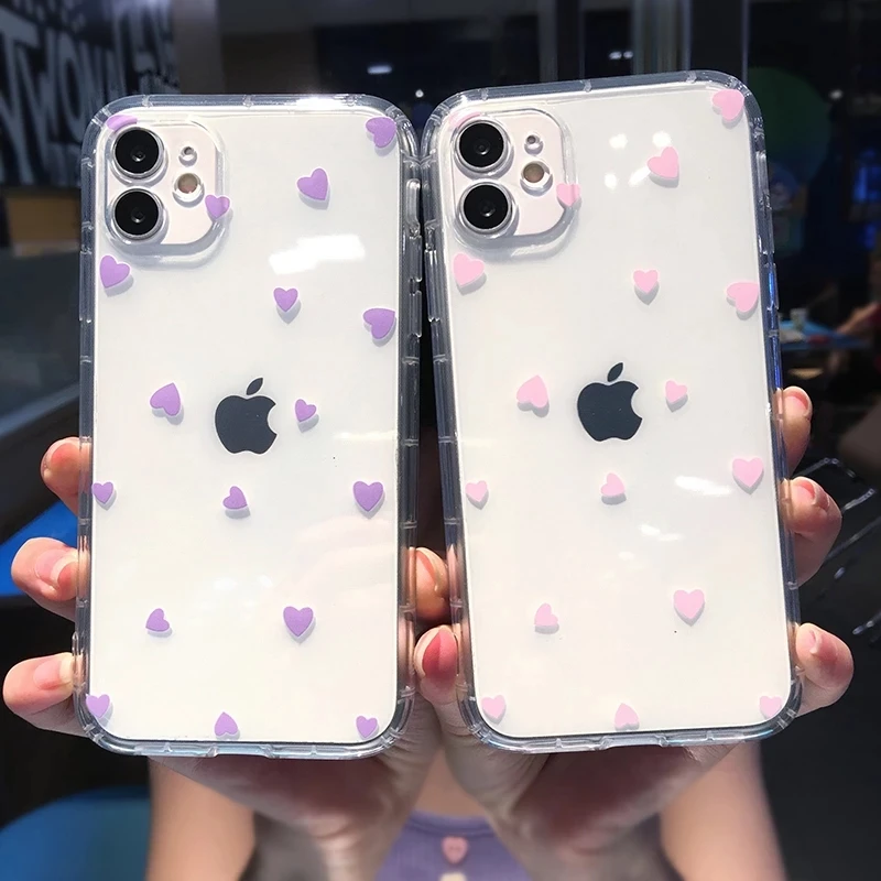 Soft Full Body Back Cover Coque Lovecom Cute Heart Shockproof Clear Phone Case For iPhone 12 Mini 11 Pro Max XR XS Max 7 8 Plus, As picture shows
Soft Full Body Back Cover Coque Lovecom Cute Heart Shockproof Clear Phone Case For iPhone 12 Mini 11 Pro Max XR XS Max 7 8 Plus, As picture shows