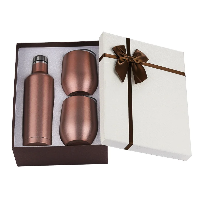 Good Gifts set 18/8 Stainless Steel Wine Gift Set -Vacuum-Insulated Wine Bottle 750ml & Two Wine Tumbler With Lids
Good Gifts set 18/8 Stainless Steel Wine Gift Set -Vacuum-Insulated Wine Bottle 750ml & Two Wine Tumbler With Lids