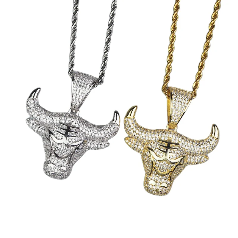 Bull Demon King Gold Silver Color Chain Iced Out Pendant Necklace Men With Tennis Chain Hip Hop/Punk Fashion Jewelry
Bull Demon King Gold Silver Color Chain Iced Out Pendant Necklace Men With Tennis Chain Hip Hop/Punk Fashion Jewelry
