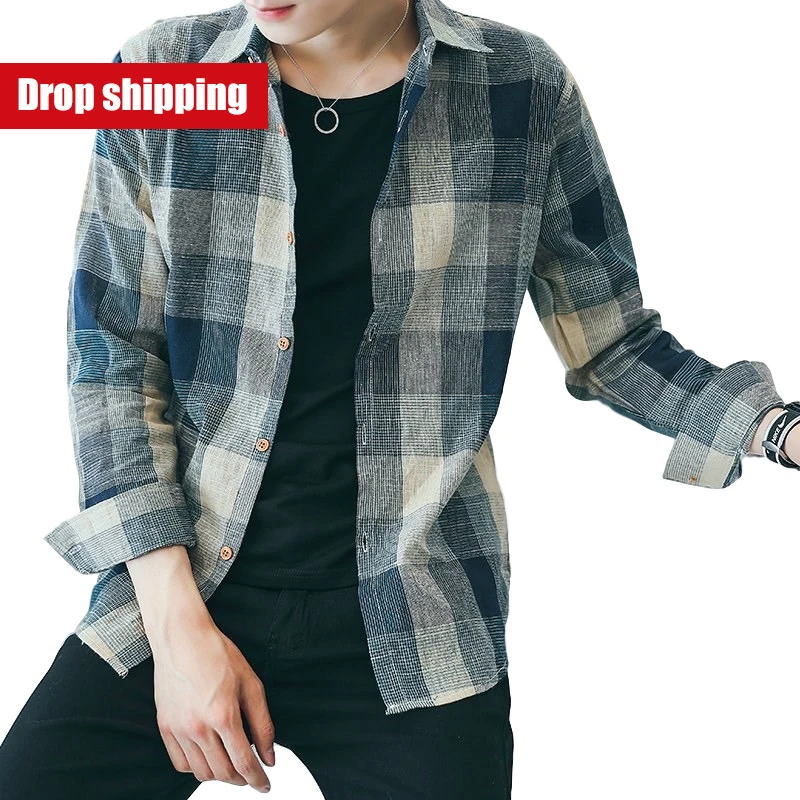 Summer new plaid long sleeve men's casual and loose can't beat clothes Korean lovers' clothing men's clothing
Summer new plaid long sleeve men's casual and loose can't beat clothes Korean lovers' clothing men's clothing
