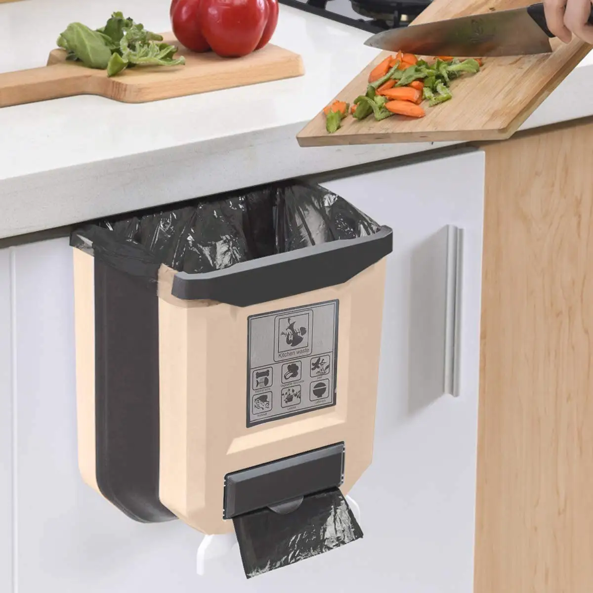 Portable Mini Plastic 9l Cabinet Hanging Door Wall Mounted Folding Foldable Collapsible Garbage Trash Can for Kitchen
Portable Mini Plastic 9l Cabinet Hanging Door Wall Mounted Folding Foldable Collapsible Garbage Trash Can for Kitchen