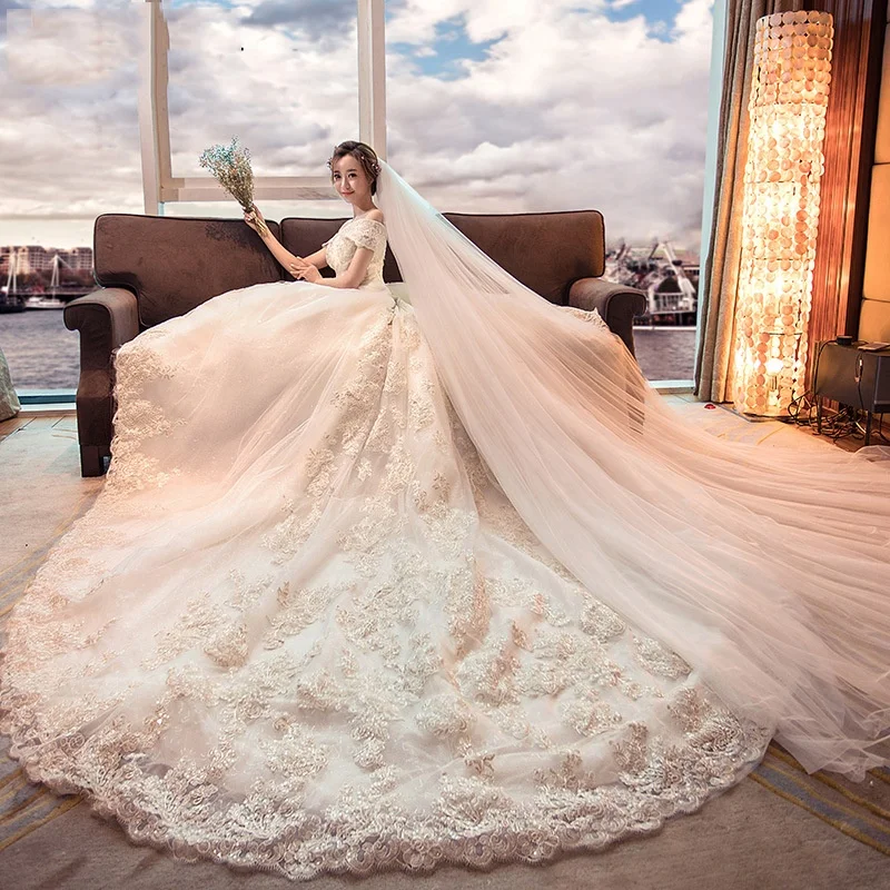 Robe De Mariee Vestidos De Novia Lace Wedding Dress 2021 Embroidery Elengt Boat Neck Sweep Train Princess Luxury Bridal Gowns
Robe De Mariee Vestidos De Novia Lace Wedding Dress 2021 Embroidery Elengt Boat Neck Sweep Train Princess Luxury Bridal Gowns