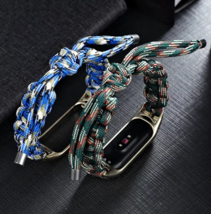 Newest handmade Nylon Braided watch band strap for xiaomi band 5 NFC miband 5 watchbands straps
Newest handmade Nylon Braided watch band strap for xiaomi band 5 NFC miband 5 watchbands straps