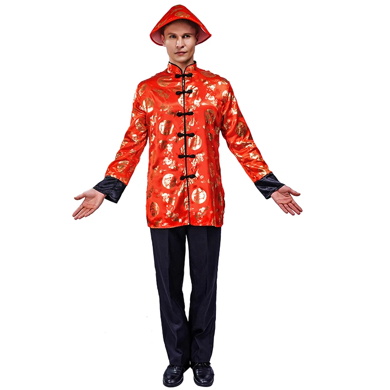 Adult Chinese Traditional Tang Outfit Carnival Party Cosplay Red Tang Suit Costume for Men
Adult Chinese Traditional Tang Outfit Carnival Party Cosplay Red Tang Suit Costume for Men