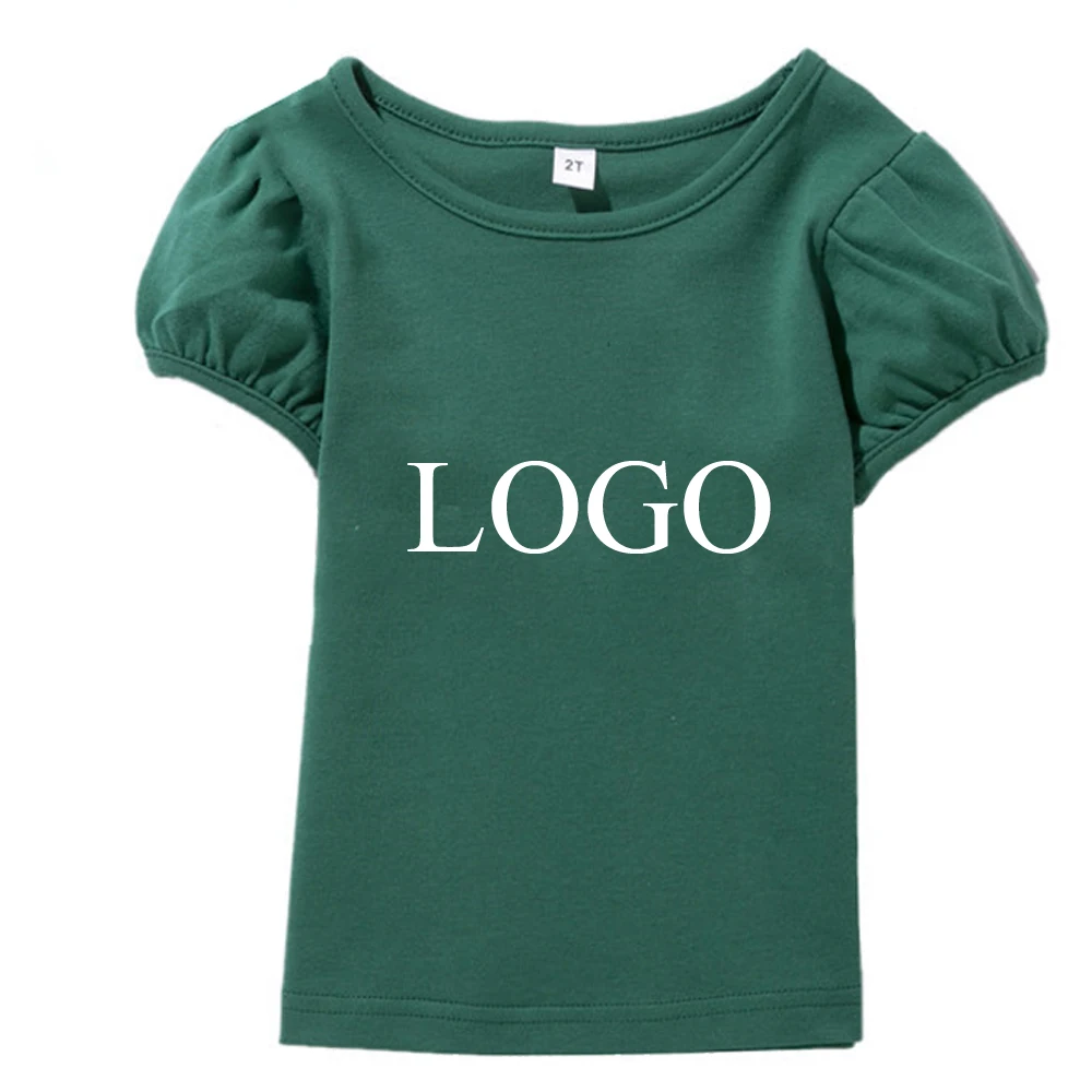 Custom printed children t-shirts girls blank 100% organic cotton knitted summer baby t shirt puff sleeve plain kids t shirts, 11 colors
Custom printed children t-shirts girls blank 100% organic cotton knitted summer baby t shirt puff sleeve plain kids t shirts, 11 colors