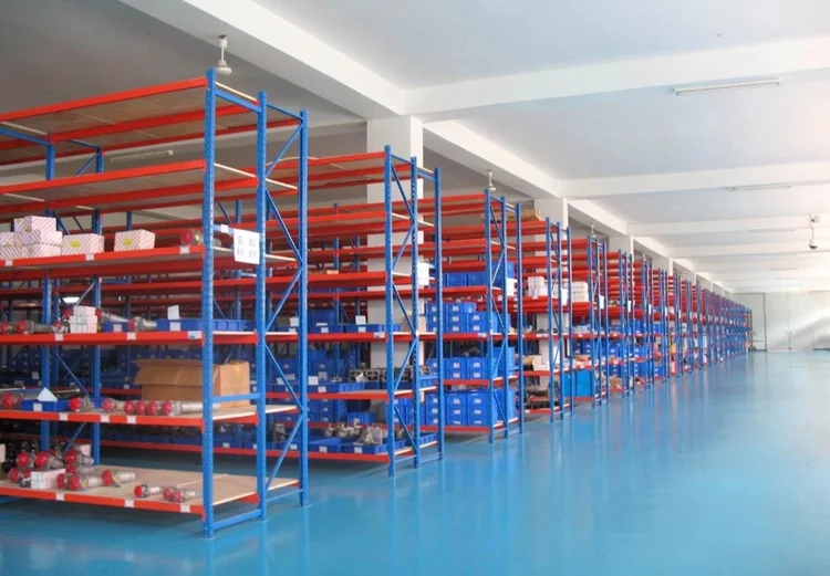Empresas de estanterías de almacén industrial 500 kg estante de estante de alta resistencia detalles de estantes de almacenamiento de almacén de acero de fábrica