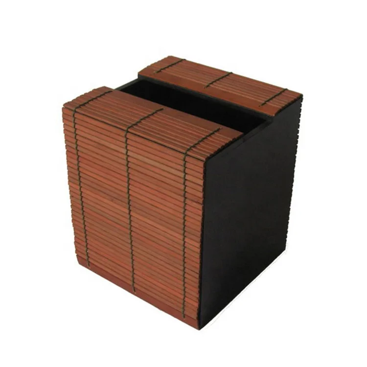 Eco-friendly Unique 100% Natural Materials Bamboo Tissue Box Holder
