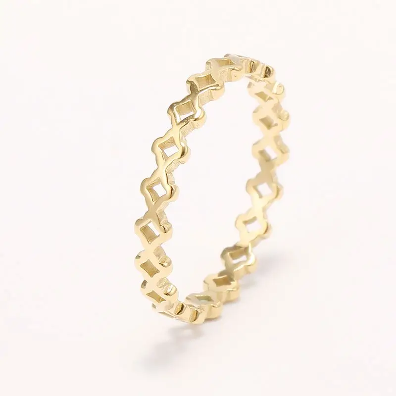 Hollow Environmental Friendly Fashion Ring Female Rose Gold Personalized Finger Ring
Hollow Environmental Friendly Fashion Ring Female Rose Gold Personalized Finger Ring
