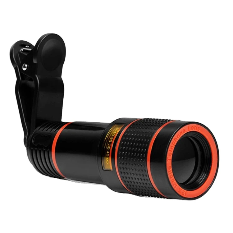 12X HD Powerful Telescope Monocular Mobile Phone Camera Lens for Digital Camera Mobile Phones for Hunting Sports Camping Travel
12X HD Powerful Telescope Monocular Mobile Phone Camera Lens for Digital Camera Mobile Phones for Hunting Sports Camping Travel
