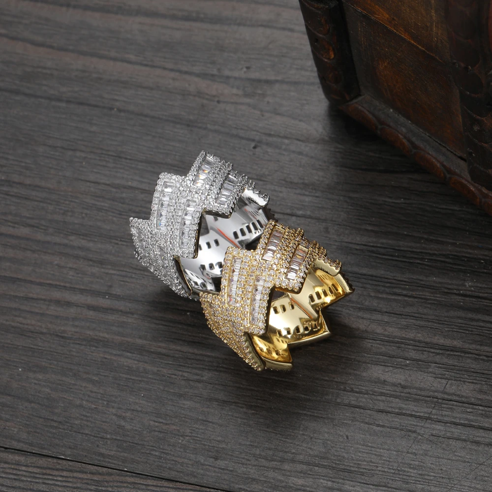 R040 Hot Sales Brass Ring Cubic Zircon Iced Accessory Men's Gift Party Wedding Hip hop Jewelry
R040 Hot Sales Brass Ring Cubic Zircon Iced Accessory Men's Gift Party Wedding Hip hop Jewelry