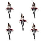 High Quality Creepy Hanging Black Hat Halloween Prop and Decoration Skeleton