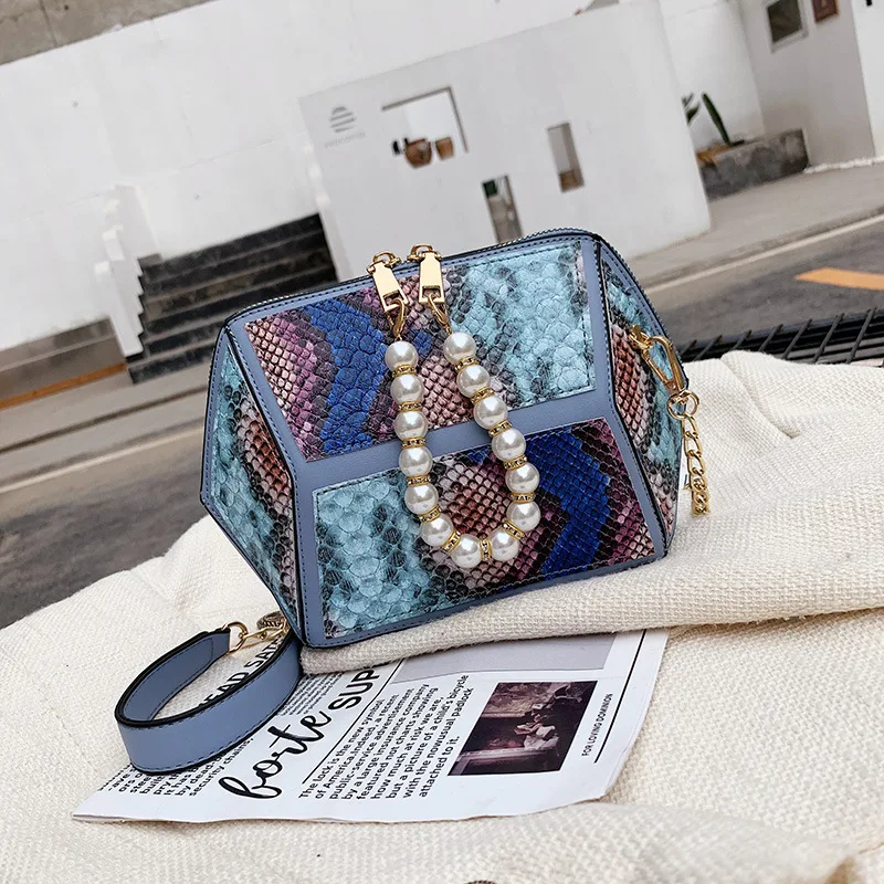 Fashion trendy pearl handle pu leather serpentine square women hand bags ladies shoulder crossbody chain bags for girls handbag, 4colors
Fashion trendy pearl handle pu leather serpentine square women hand bags ladies shoulder crossbody chain bags for girls handbag, 4colors