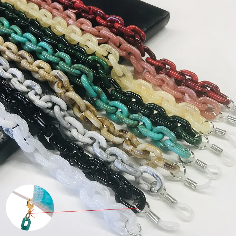 Acrylic Eyewear Chain Neck Cord For Glasses Vintage Plastic Chain Link Resin Chunky Spectacle Chains Accessories For Sunglasses, As shown
Acrylic Eyewear Chain Neck Cord For Glasses Vintage Plastic Chain Link Resin Chunky Spectacle Chains Accessories For Sunglasses, As shown