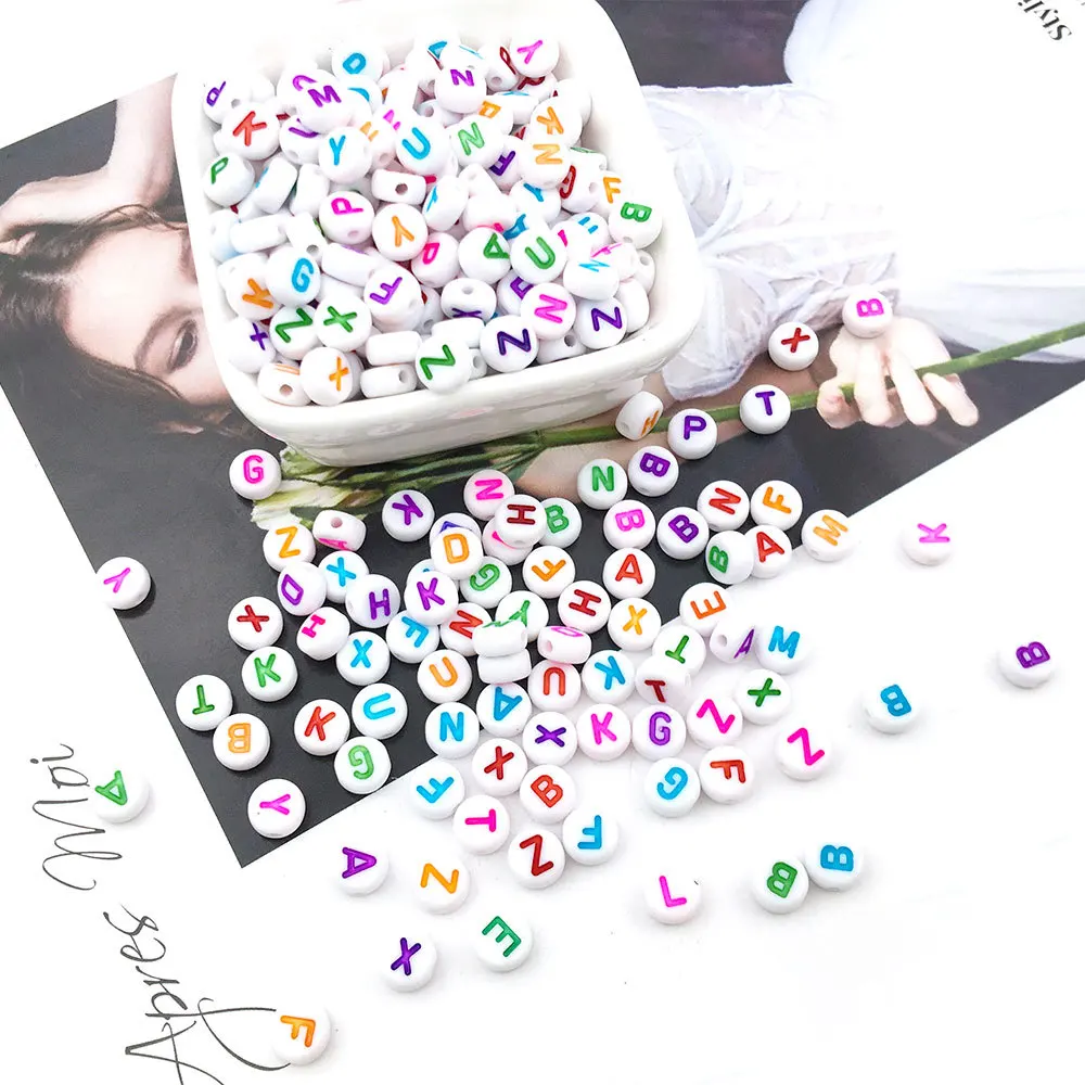 100pcs 4*7 Plastic 26 Letter Pearl Founded Circular Black and White Color Acrylic Jewelry Accessories
100pcs 4*7 Plastic 26 Letter Pearl Founded Circular Black and White Color Acrylic Jewelry Accessories