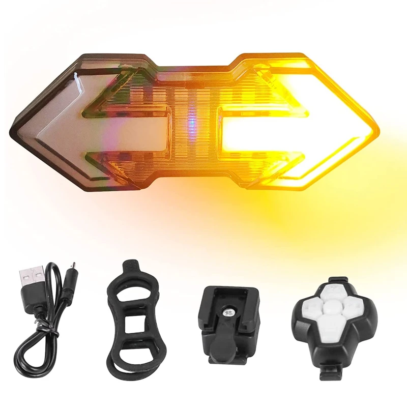 Bicycle Turn Signal Bright Tail Light Recharge LED Smart Bike Rear Light Remote Control Brake Light Cycling Safety Flashlight
Bicycle Turn Signal Bright Tail Light Recharge LED Smart Bike Rear Light Remote Control Brake Light Cycling Safety Flashlight