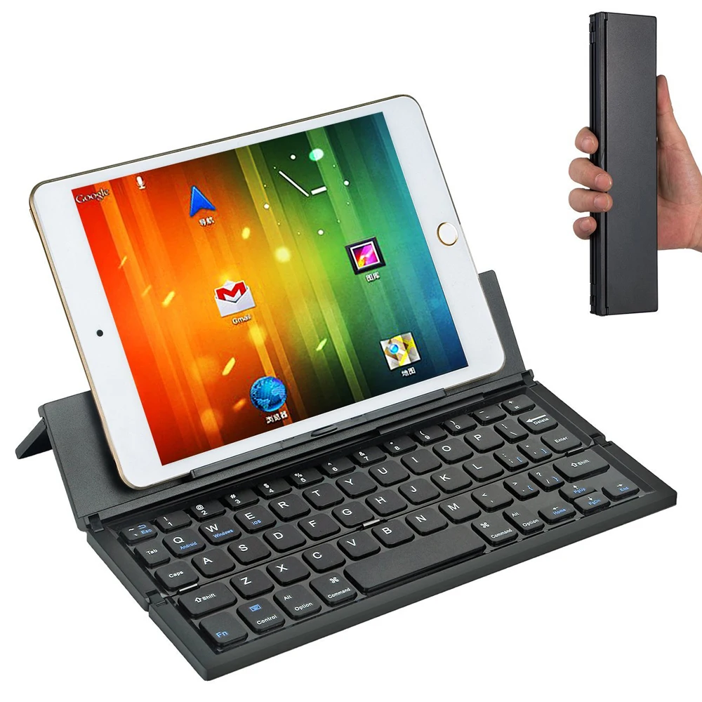 BT Wireless keyboard Travel Thin Mute Computer Laptop Tablet PC Pad Mini Wireless Gaming Folding keyboard
BT Wireless keyboard Travel Thin Mute Computer Laptop Tablet PC Pad Mini Wireless Gaming Folding keyboard
