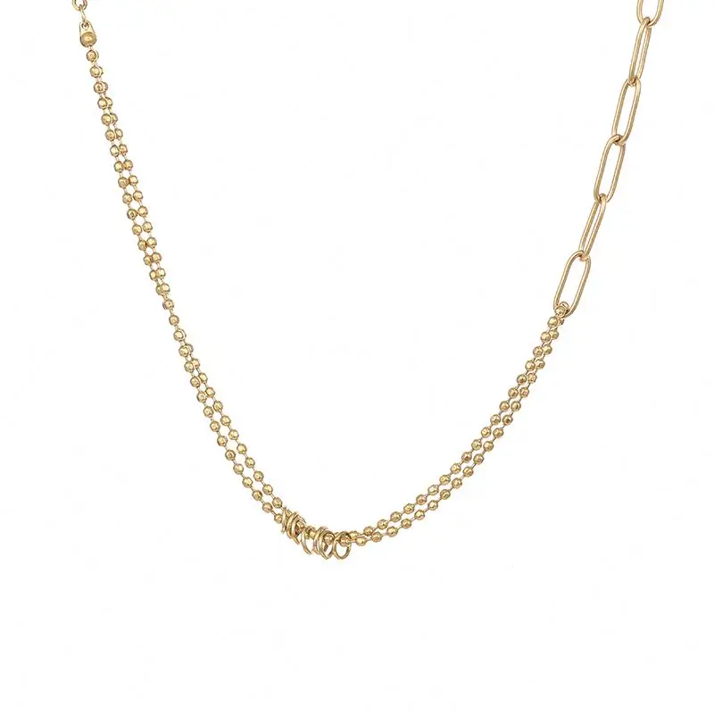 Hip Hop Trend Bead Chain Stitching Hollow Circle Pendant Adjustable Length Necklace Plated Gold For Unisex
Hip Hop Trend Bead Chain Stitching Hollow Circle Pendant Adjustable Length Necklace Plated Gold For Unisex
