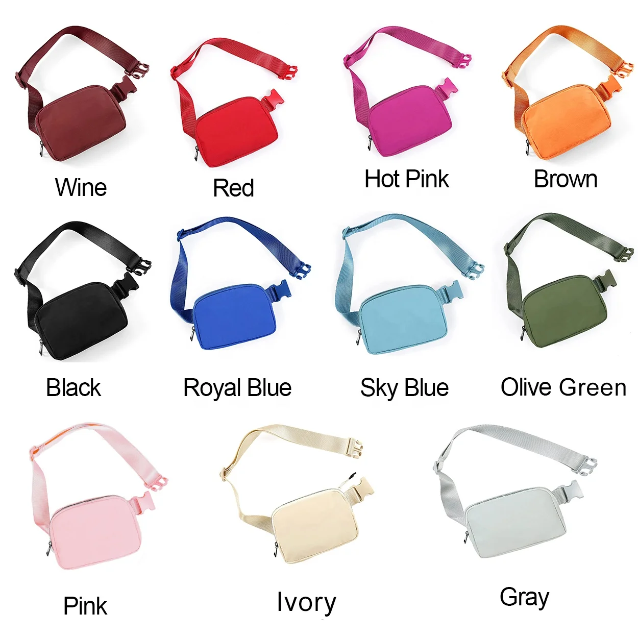 Unisex Mini Belt Bag with Adjustable Strap Small Waist Pouch nylon waist bag custom fanny pack
Unisex Mini Belt Bag with Adjustable Strap Small Waist Pouch nylon waist bag custom fanny pack