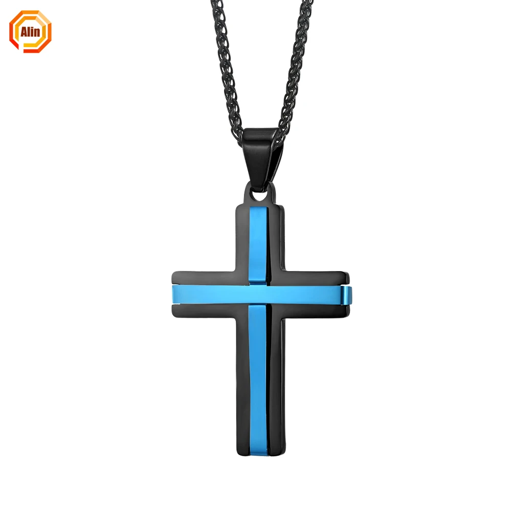 2021 stainless steel 316L Atmospheric fashion pendant men's classic style design stainless steel two-color cross pendant for men
2021 stainless steel 316L Atmospheric fashion pendant men's classic style design stainless steel two-color cross pendant for men
