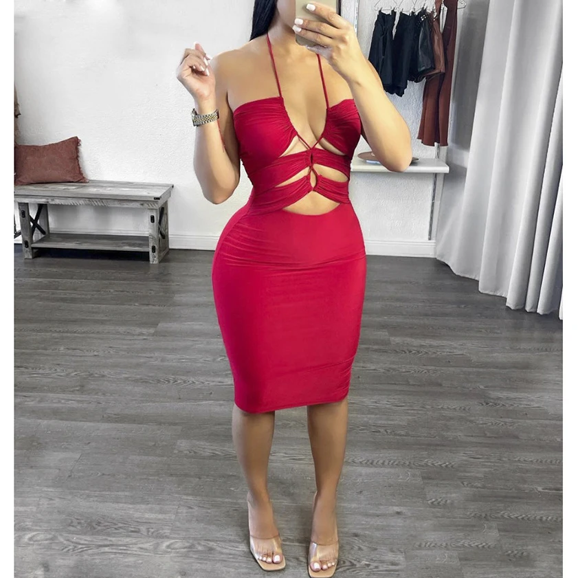 FS2587D Hot style Sexy hollow out skirt bandage dress for women
FS2587D Hot style Sexy hollow out skirt bandage dress for women