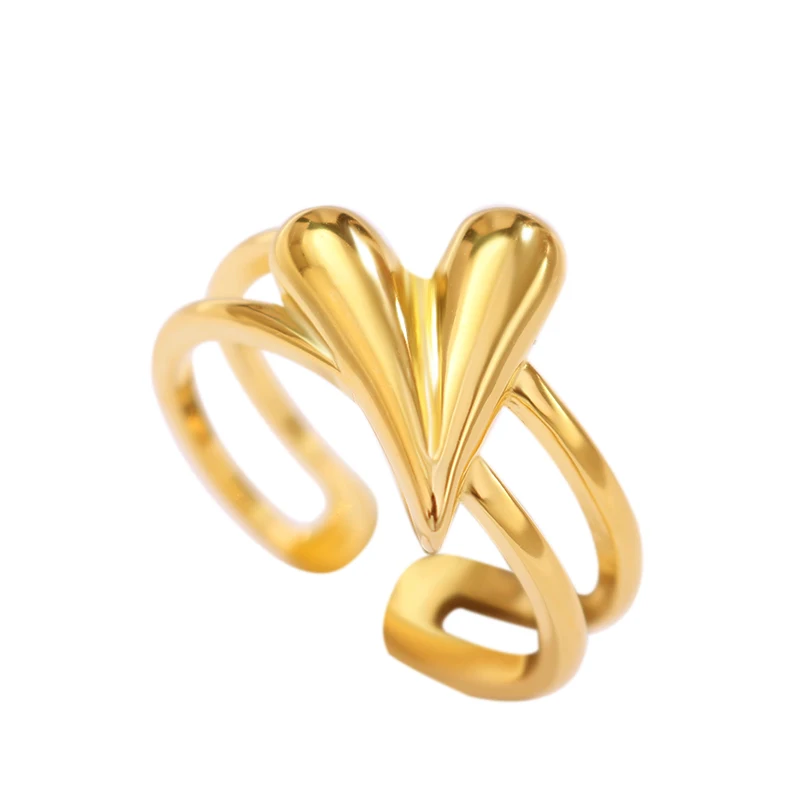 fukarni Fashion 925 Silver Ring Jewelry simple heart double open line women's pure silver 925 ring KR324
fukarni Fashion 925 Silver Ring Jewelry simple heart double open line women's pure silver 925 ring KR324