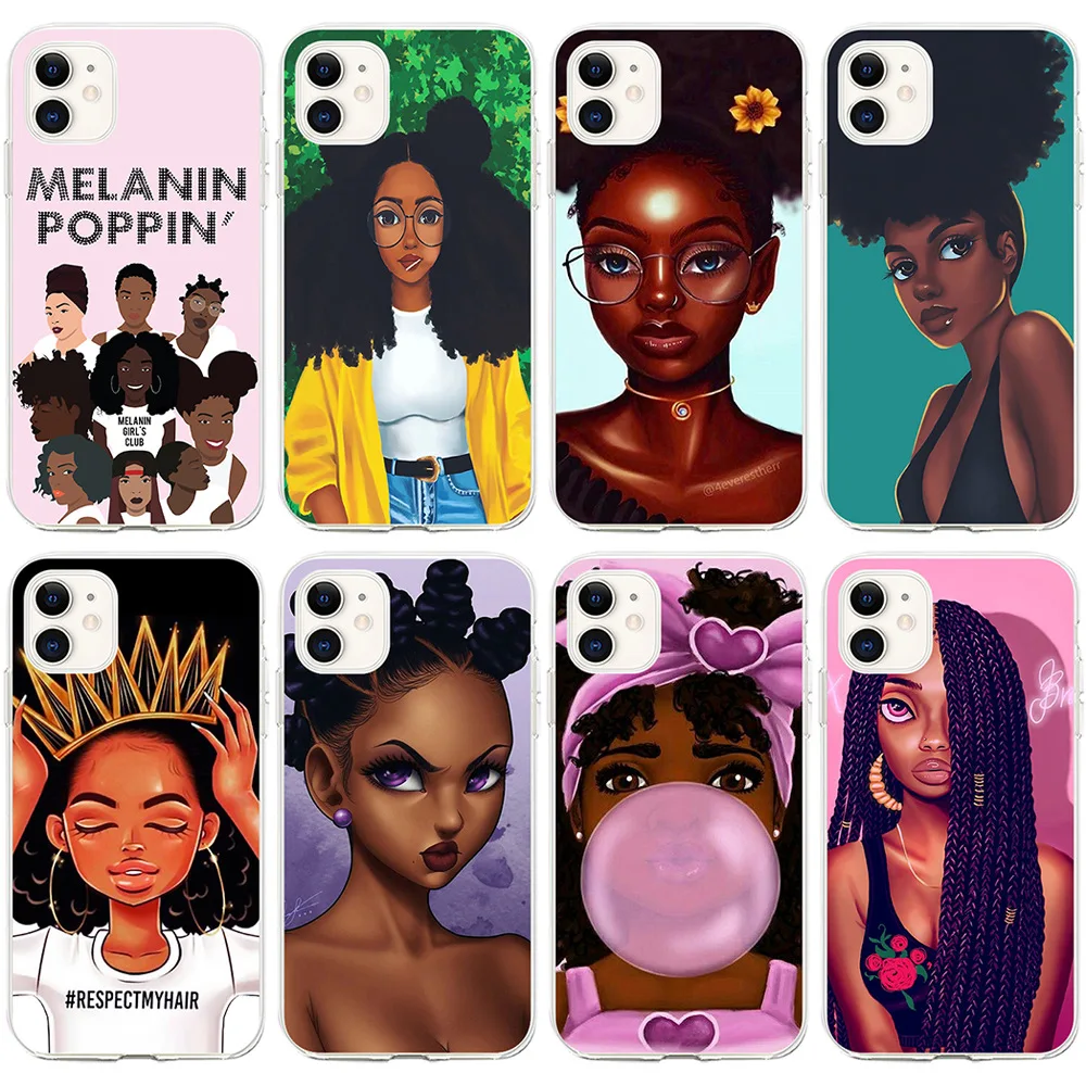 2020 Hot selling black girl phone case for iPhone 12 pro max TPU for iPhone 11 pro max case black girl MELANIN POPPIN
2020 Hot selling black girl phone case for iPhone 12 pro max TPU for iPhone 11 pro max case black girl MELANIN POPPIN