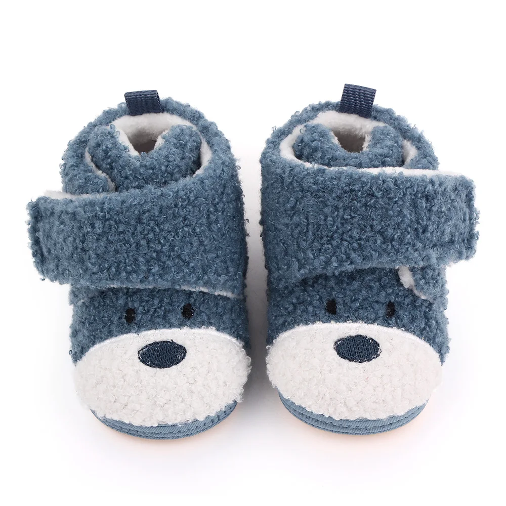 High quality cotton toddler shoes lovely cartoon warm baby shoes in winter manufacture