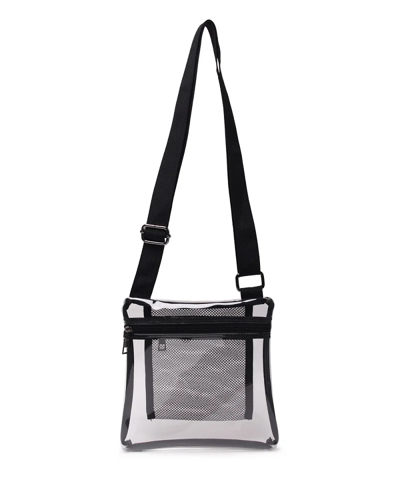 PVC Clear Phone Purse Shoulder Tote Transparent Clutch Crossbody Jelly Bags with Lining Gridding Mesh Pocket
PVC Clear Phone Purse Shoulder Tote Transparent Clutch Crossbody Jelly Bags with Lining Gridding Mesh Pocket