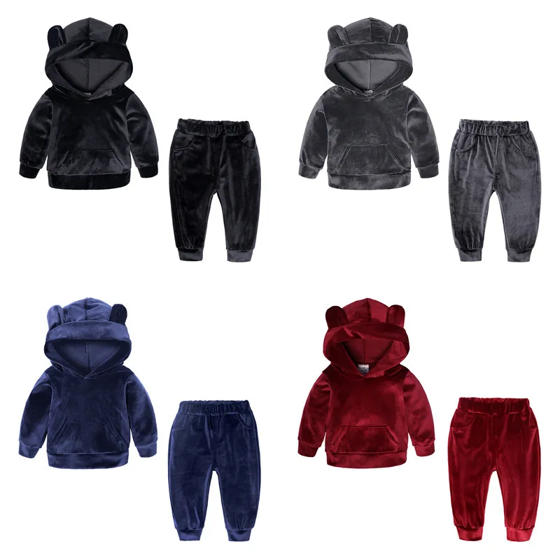 Gold velvet children's spring and autumn sweater two-piece girl sportswear kids kids wear
Gold velvet children's spring and autumn sweater two-piece girl sportswear kids kids wear