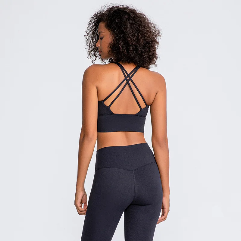 2022 New yoga vest women with breast pad sexy cross back Sports Top nude feeling workout fitness gym running yoga bra custom
2022 New yoga vest women with breast pad sexy cross back Sports Top nude feeling workout fitness gym running yoga bra custom